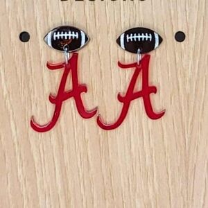 Alabama Football Earrings